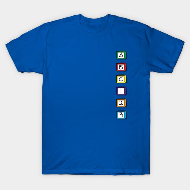 AlphaNumeric Blocks T-Shirt by Verl